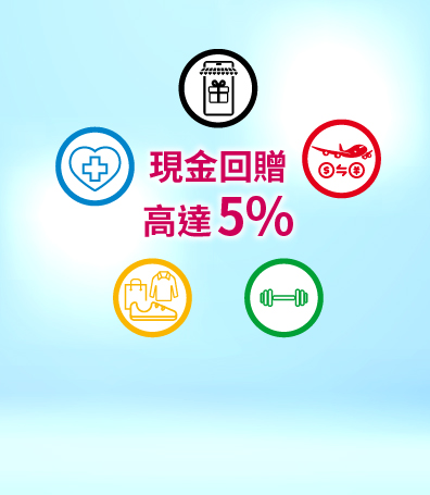 健康生活日日賞　高達5%現金回贈